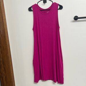 Time and Tru Fuchsia Tank Dress
